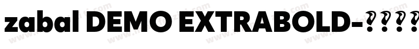 zabal DEMO EXTRABOLD字体转换